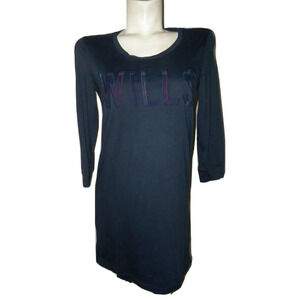 JACK WILLS Top Women's Size US 2 UK 6 Blue 3/4 Sleeve Pullover Shirt Dress